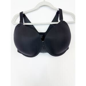 Soma NWT Vanishing 360 Perfect Coverage Bra with Lace Trim Black Women's 38G